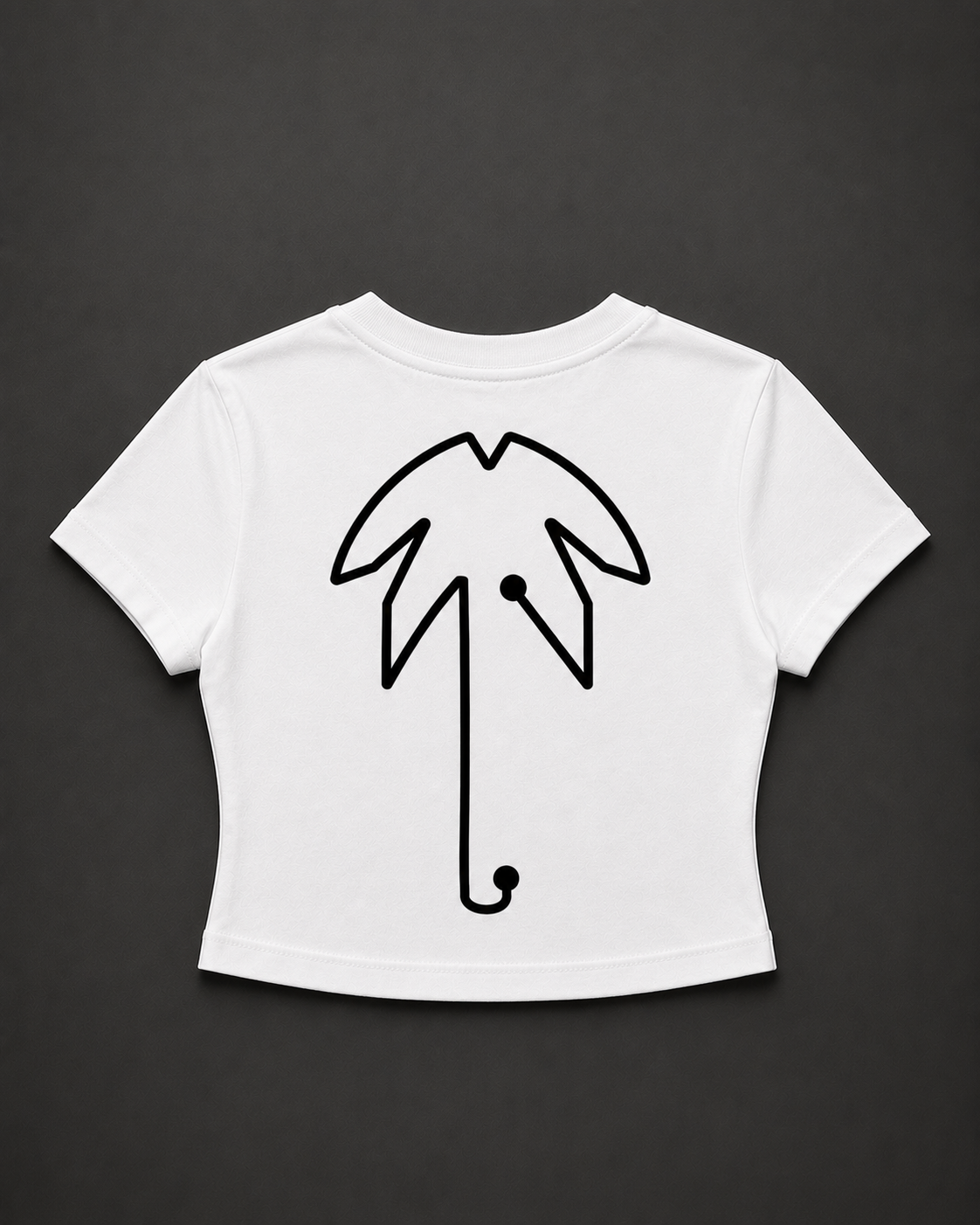 Baby Tee White - back