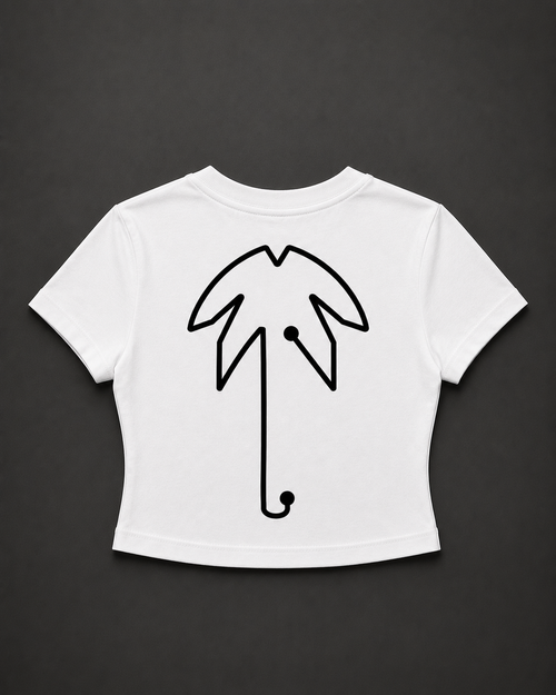 Baby Tee White - back